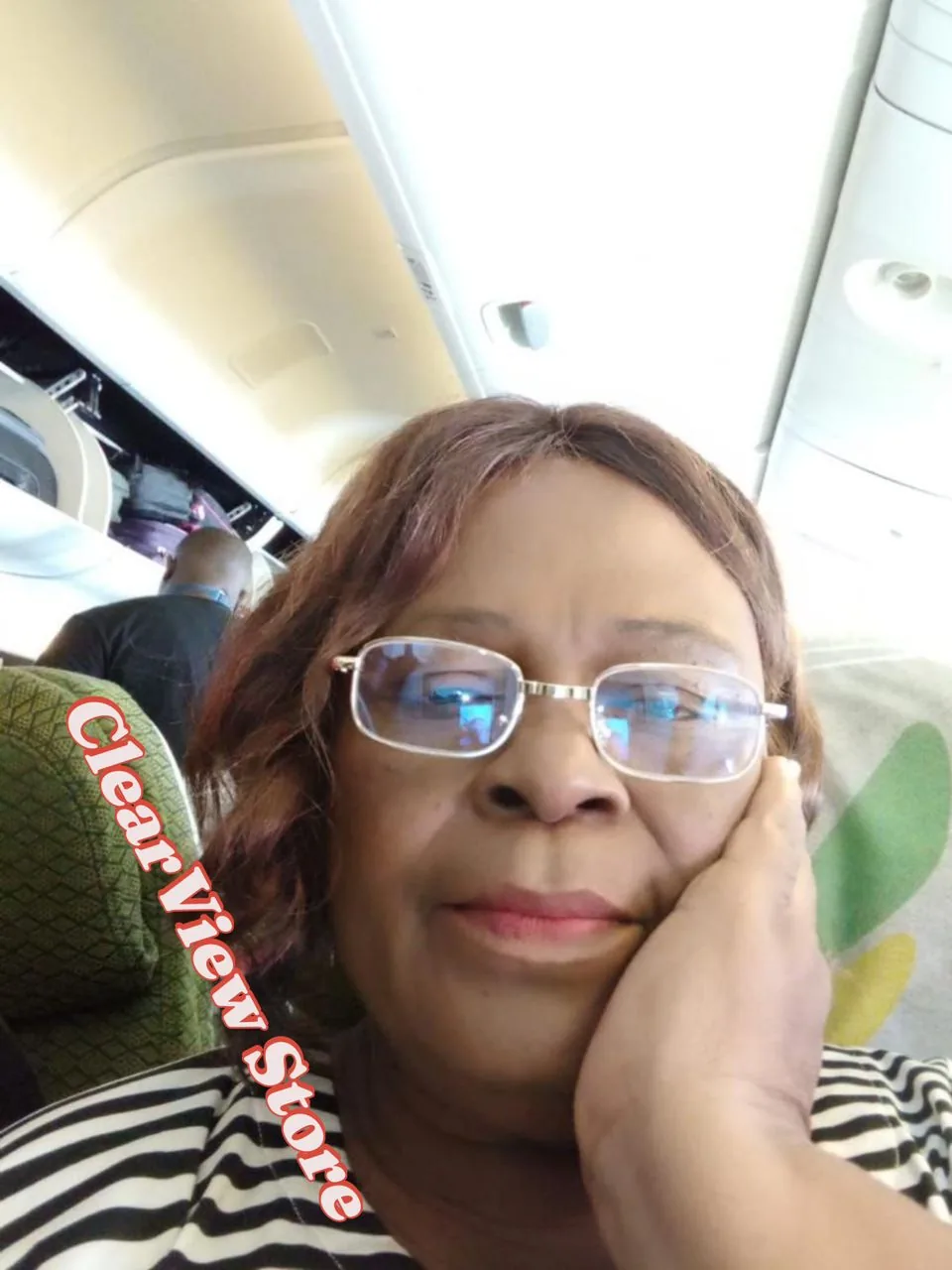 Customer wearing Far & Near glasses