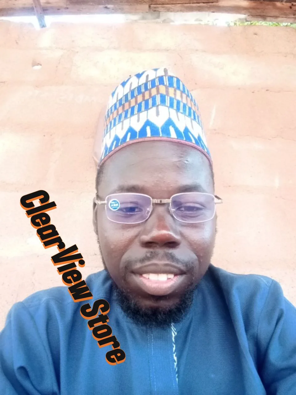 Customer wearing Far & Near glasses
